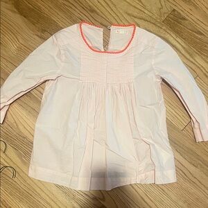 Pink Kids Shirt with Orange Trim